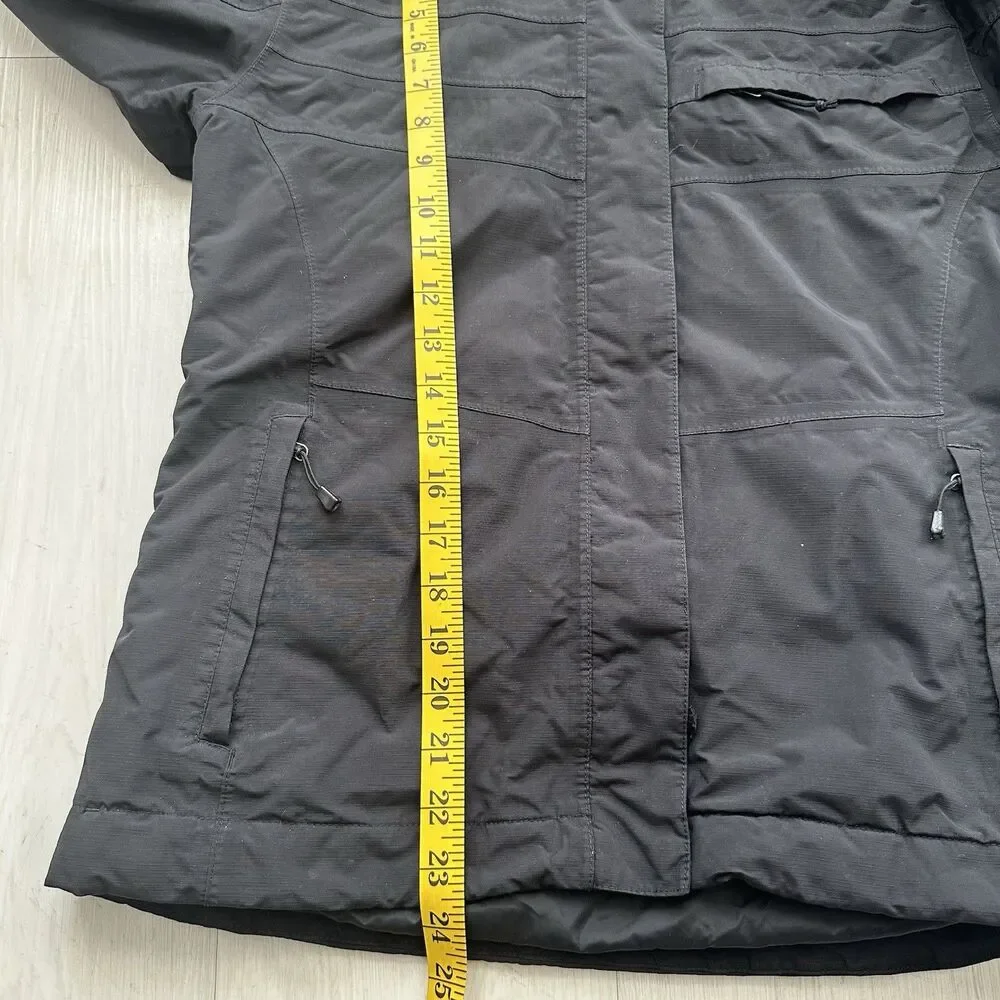 The North Face HyVent Womens Black Hooded Rain Jacket Size M - Picture 10 of 10